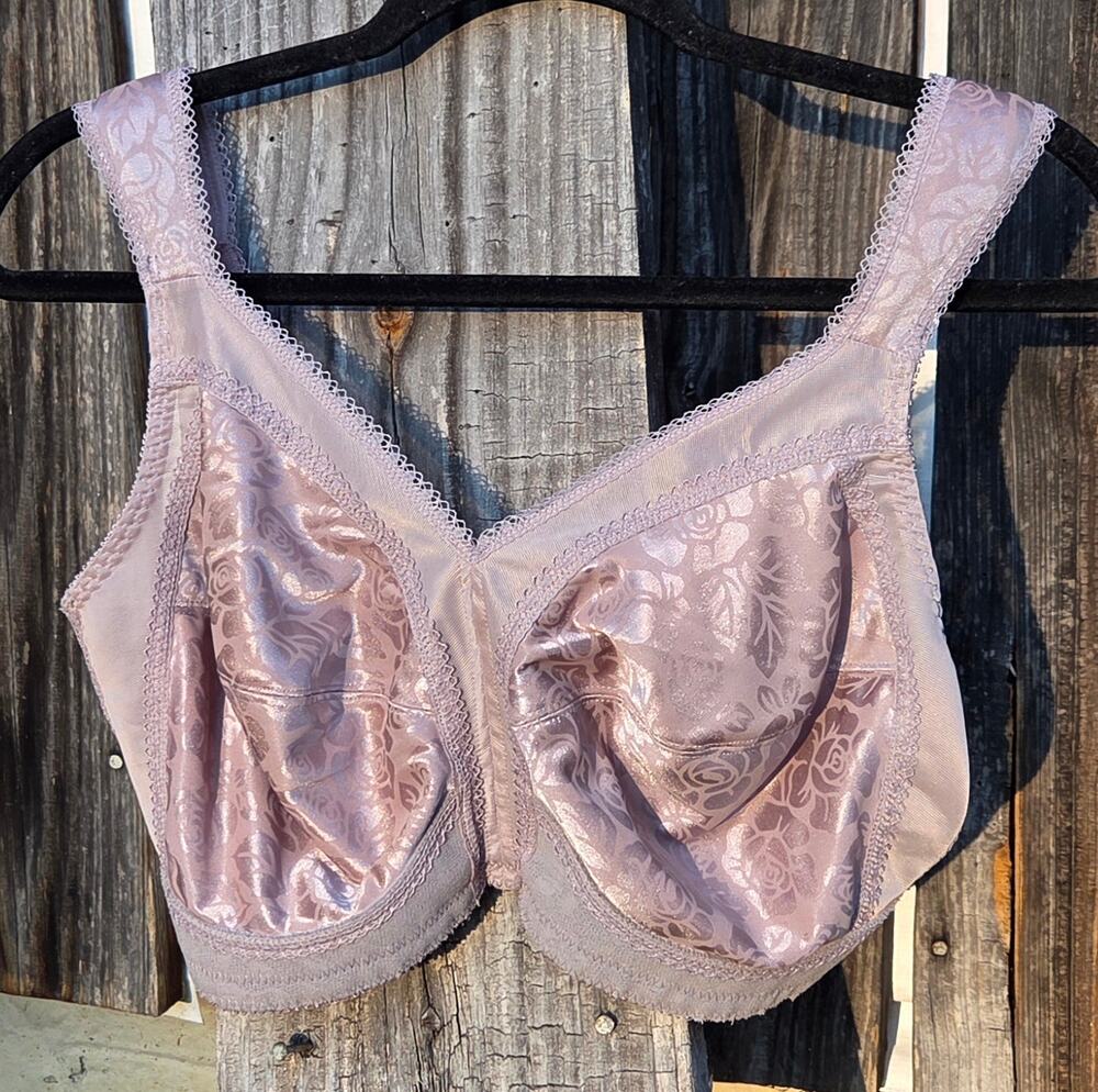 Playtex 18 Hour Ultimate Shoulder Comfort Wireless Bra Style 4693 Mauve Pink 40D